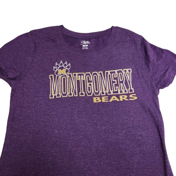 Montgomery High School Bears Purple Sports Tee Shirt Size XSmall - Picture 3 of 5